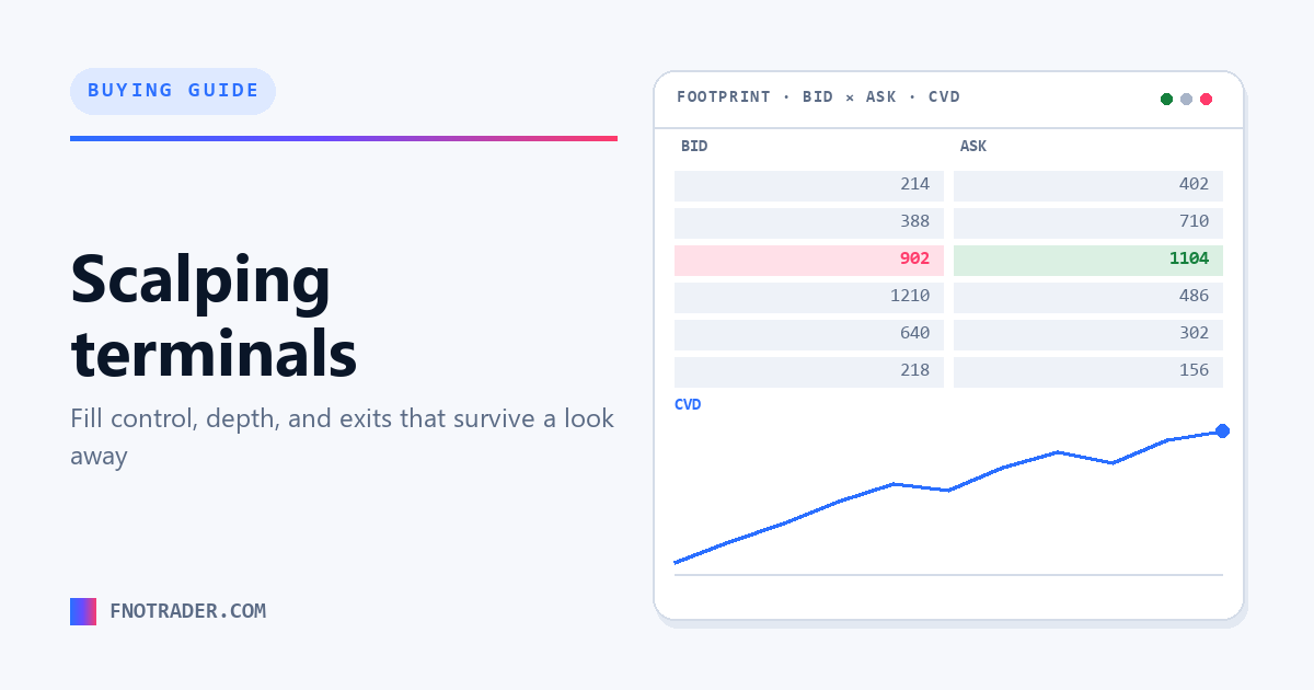 What makes a terminal usable for scalping